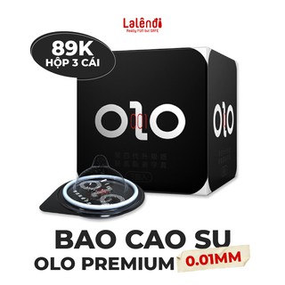 Bao cao su OLO Premium siêu mỏng 0.01mm 3 bao