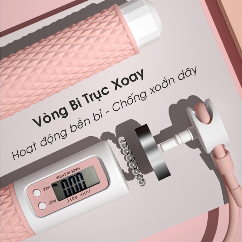 Bộ dây nhảy thể lực không dây đếm số tự động lõi thép Today U Wear