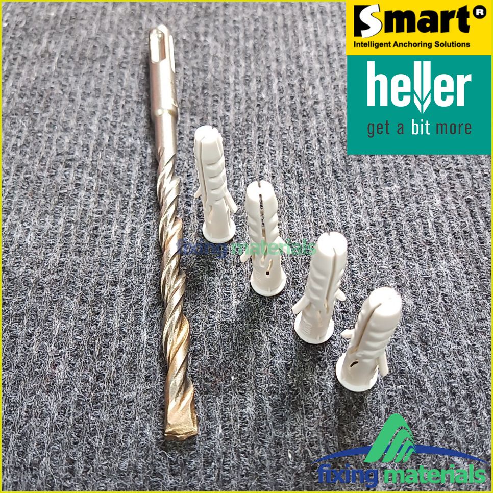 KM đặc biệt: Mũi khoan HELLER 2 ngạnh 8x160 tặng 4 con tắc kê cao cấp M8x40 hiệu SMART, nhập khẩu EU