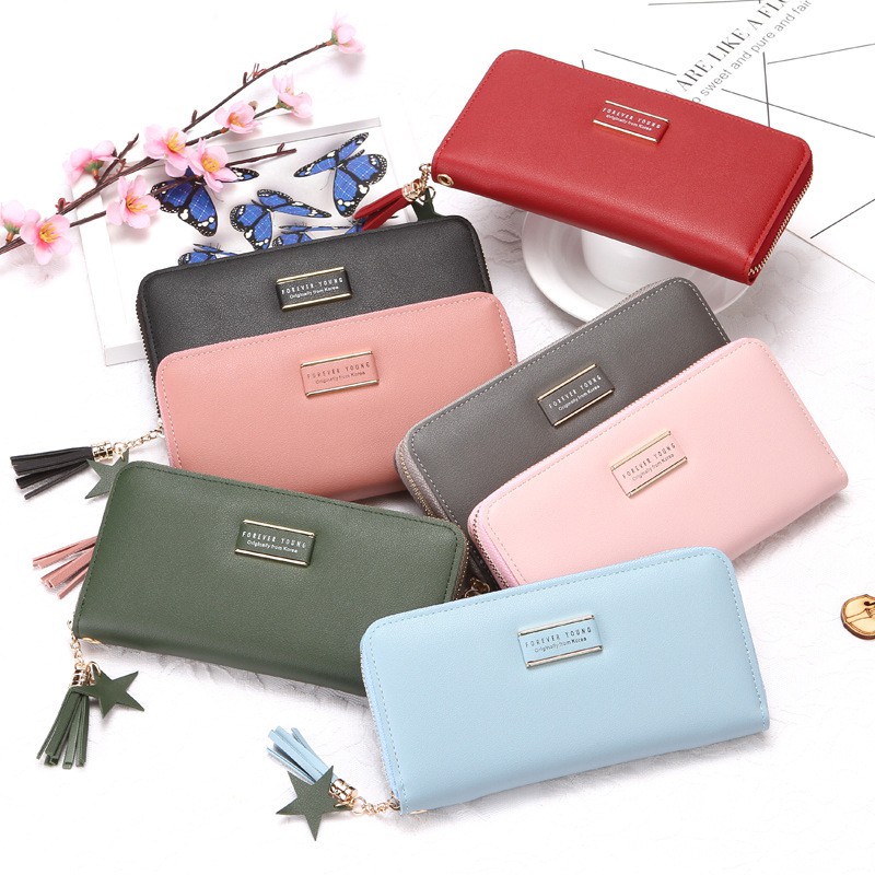 VÍ FOREVER YOUNG dáng dài kèm dây | BigBuy360 - bigbuy360.vn