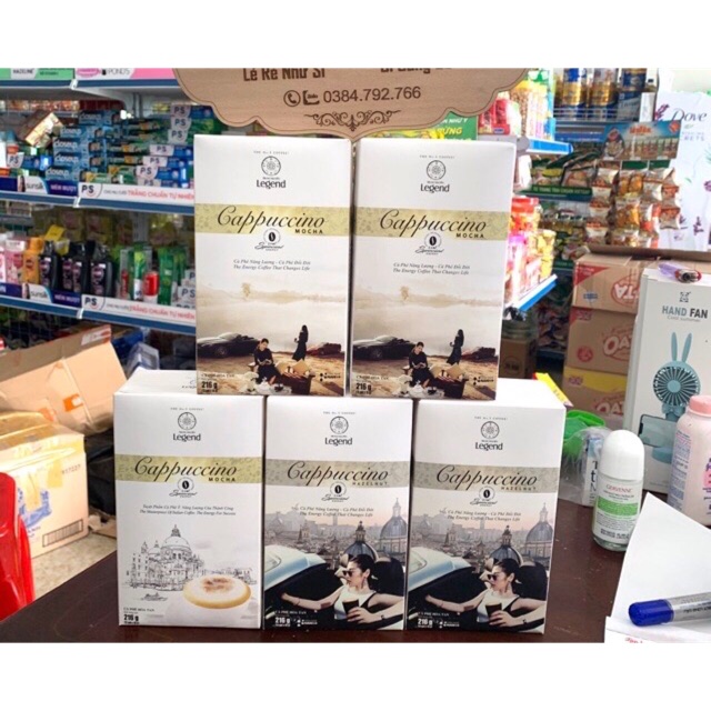 Cà Phê Hoà Tan Cappuccino Hộp 216g Hazelnut/Mocha