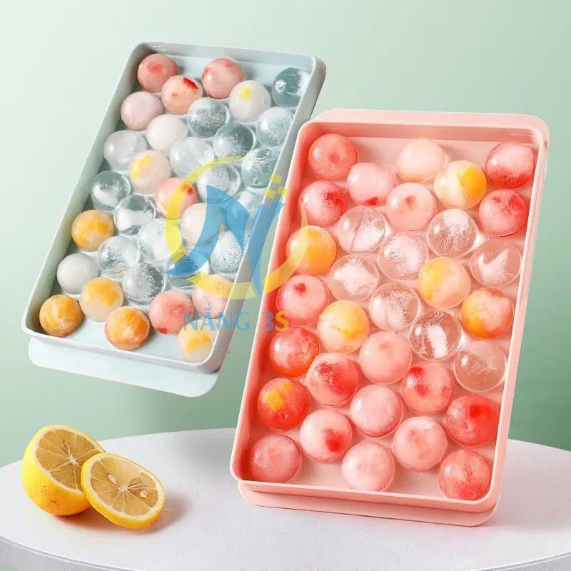 Khay làm đá hình tròn. Khuân làm đá bằng silicon Decor 4.0