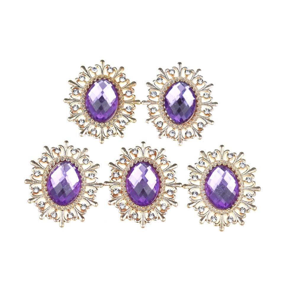 Bộ 10 Mặt Dây Chuyền Kim Loại Đính Đá Ngọc Trai Nhân Tạo Thời Trang