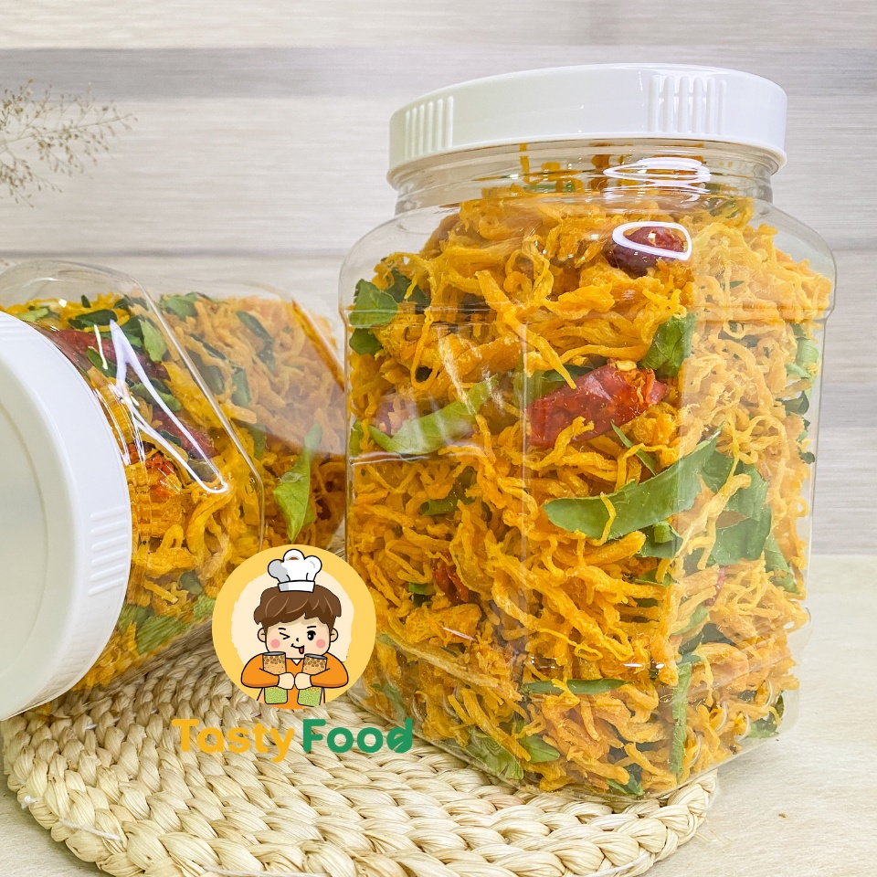 [Mã GROXUAN1 giảm 8% đơn 150K] [Hũ vuông] Hũ 1Kg Khô Gà Lá Chanh | Chất lượng thượng hạng | HOÀN ĐỔI 100% | BigBuy360 - bigbuy360.vn