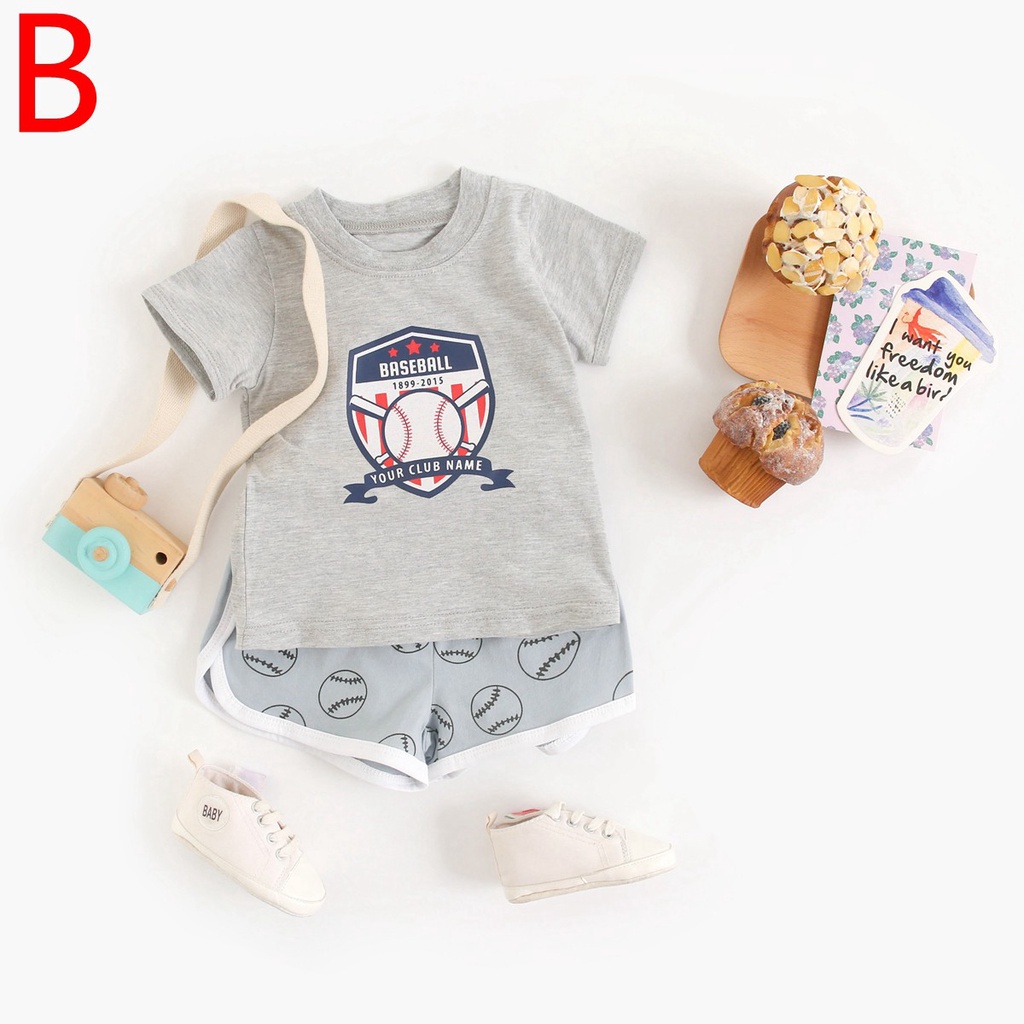 Bộ Quần Áo Sanlutoz Chất Cotton Năng Động Cho Bé Vào Mùa Hè