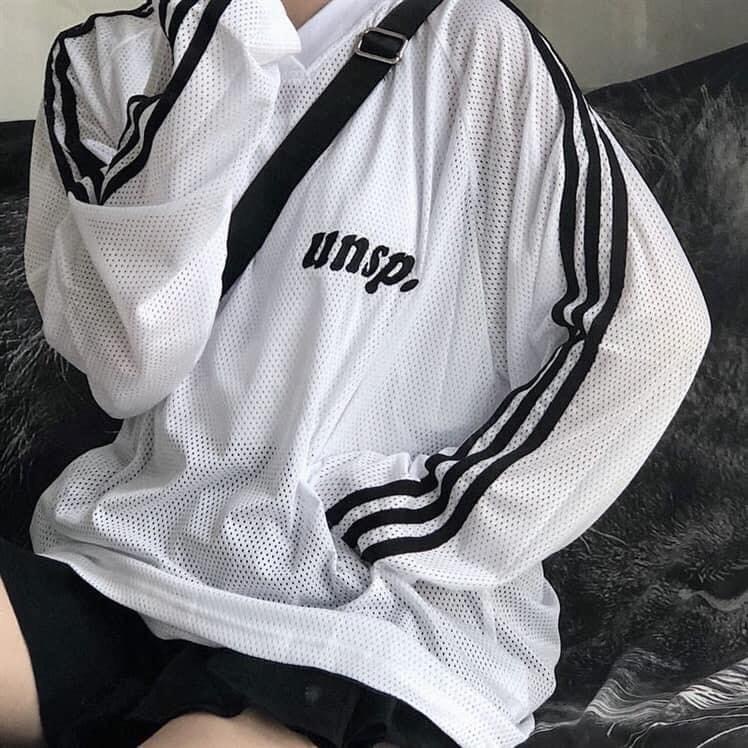 Áo sweater unisex  𝑭𝑹𝑬𝑬𝑺𝑯𝑰𝑷  Áo sweater dài tay dáng rộng chất lưới dưới 75kg TABI STORE - Áo sweater lưới Unsp