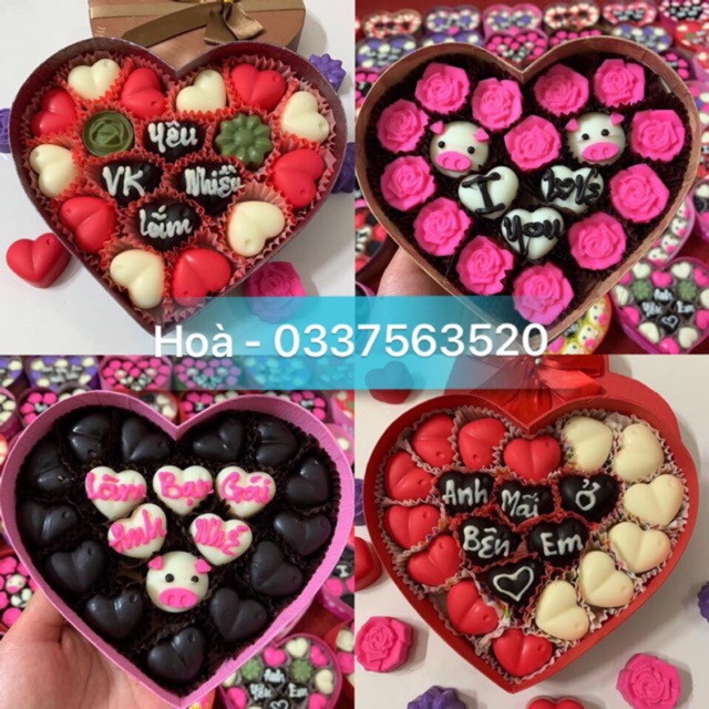 Socola Valentine Handmade (nhận viết chữ theo yêu cầu)