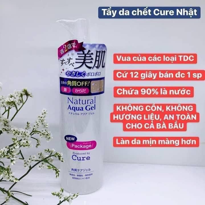 Tẩy Tế Bào Chết Cure Natural Aqua Gel 250g Nhật Bản