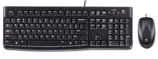 Bộ phím chuột có dây logitech MK120