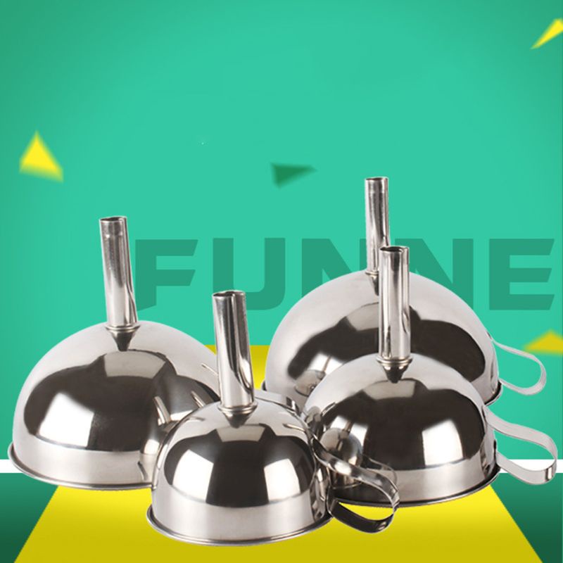 Phễu Lọc Dầu Miệng Rộng Bằng Thép Không Gỉ Cho Nhà Bếp