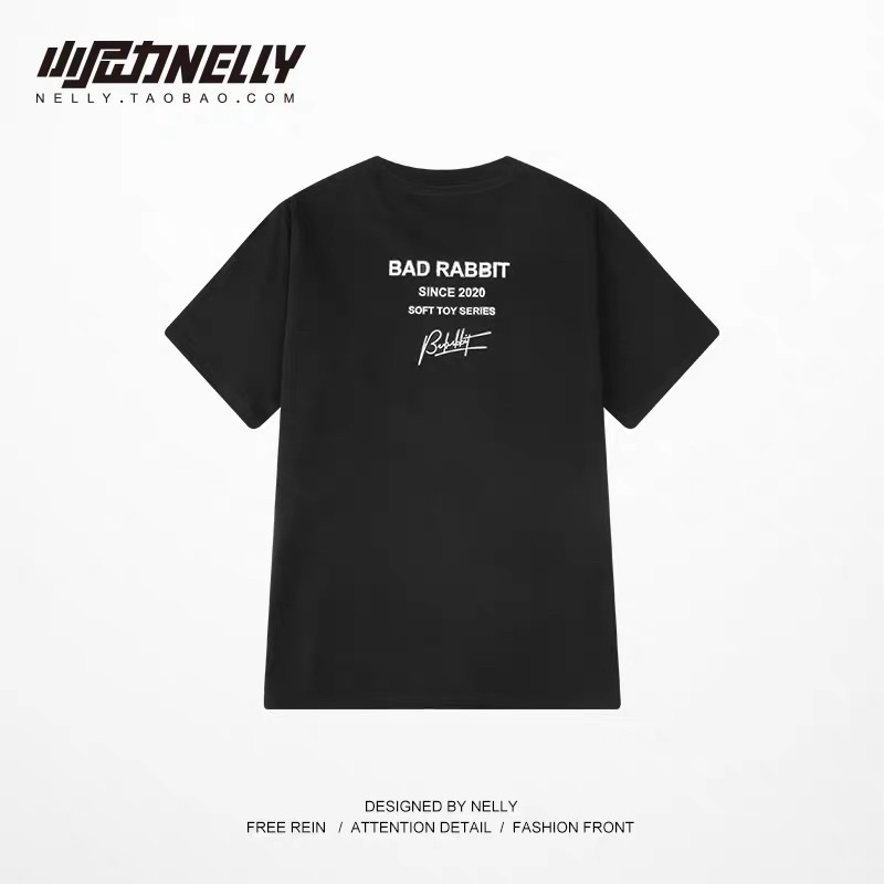 Áo phông nam nữ mùa hè BAD RABBIT gấu nâu thời trang