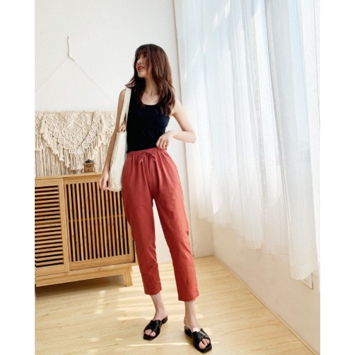 Quần đũi dài nữ [HÀNG QUẢNG CHÂU] Quần đũi dài chất đũi mềm mát không nhăn mặc thoải mái | BigBuy360 - bigbuy360.vn