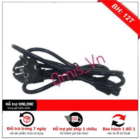 BH12TH Dây cáp nguồn sạc laptop 220V 3 chấu dùng cho sạc laptop Adapter laptop 2 chân cắm tròn, đầu tròn, lõi đồng tốt