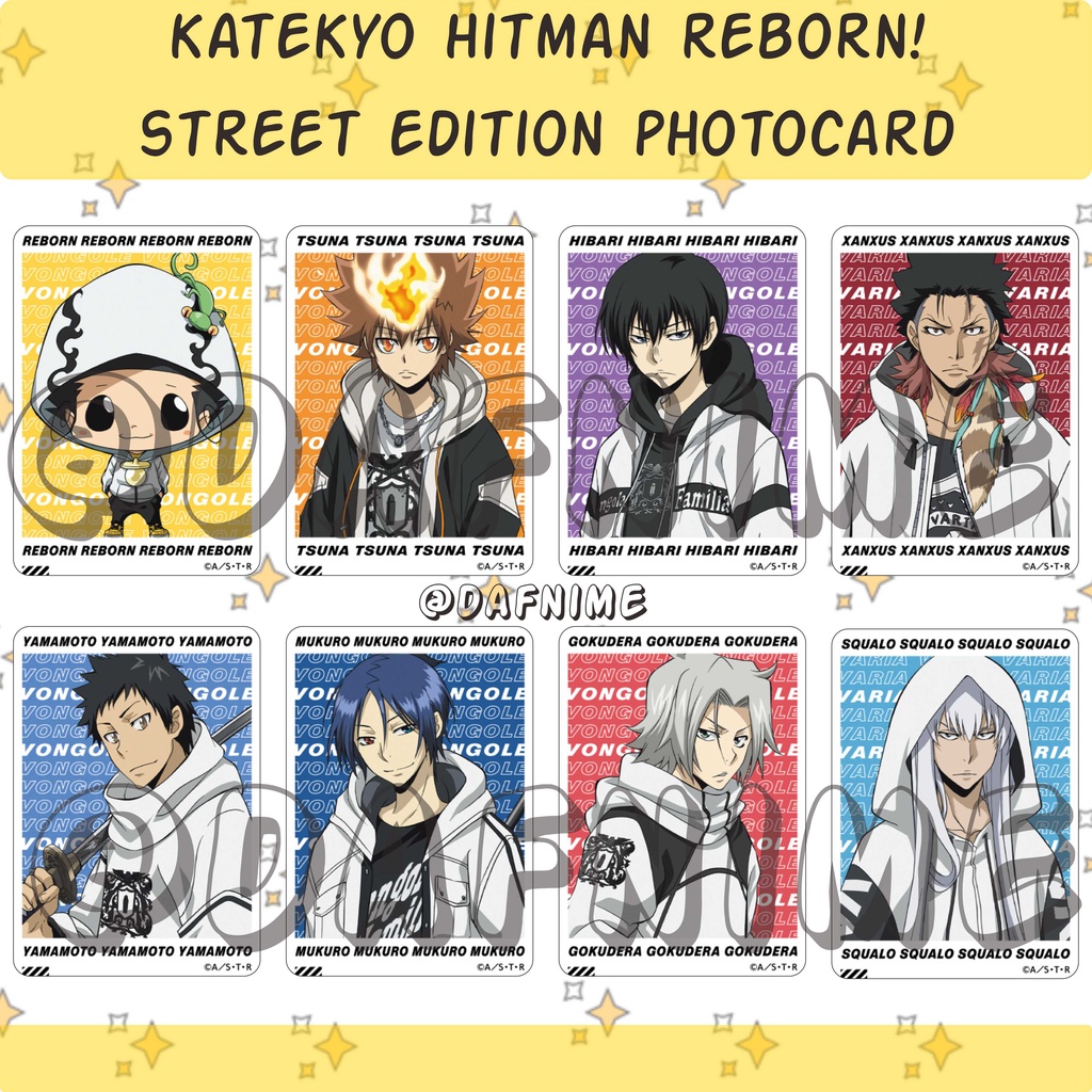 Katekyo HITMAN REBORN! Ảnh Thẻ ANIME Bản Đường Phố