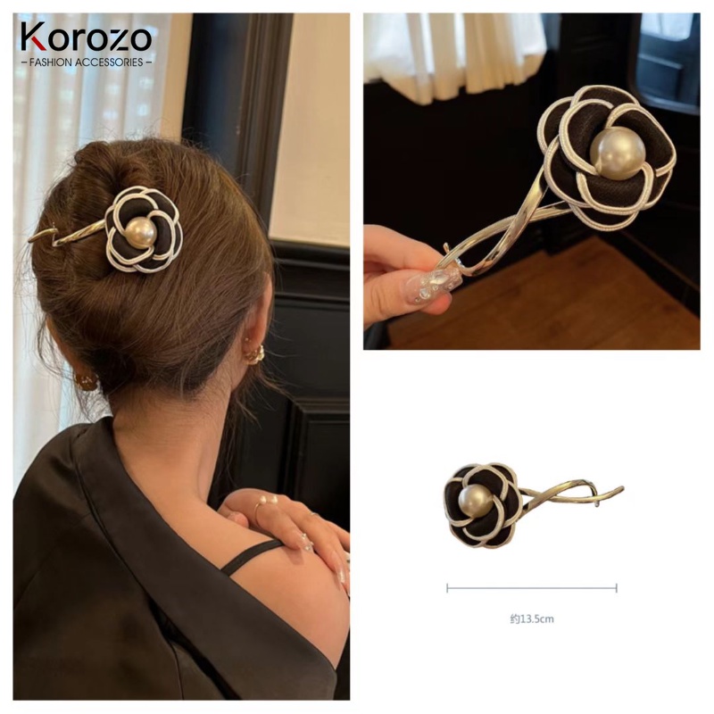 Kẹp Tóc Hình Chú Ếch Hoa Trà Phong Cách Hàn Quốc Cho Nữ