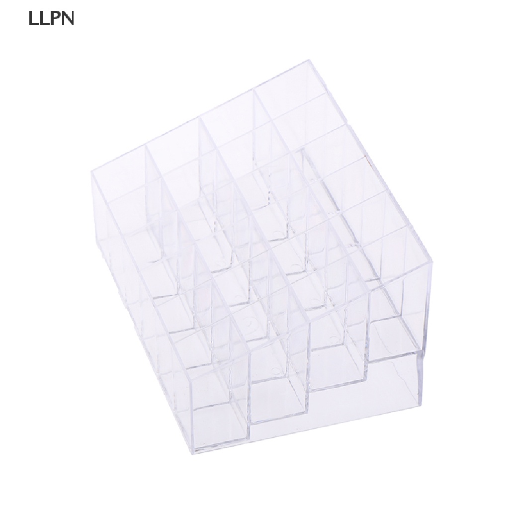 Hộp Nhựa Acrylic 24 Ngăn Trong Suốt Trưng Bày Son Môi / Sơn Móng Tay