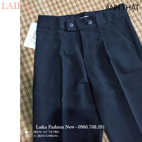 Quần tây công sở nữ lưng cao mặc đi học làm ống đứng dáng quần vải baggy nữ công sở cạp cao dài dày phối áo sơ mi đẹp