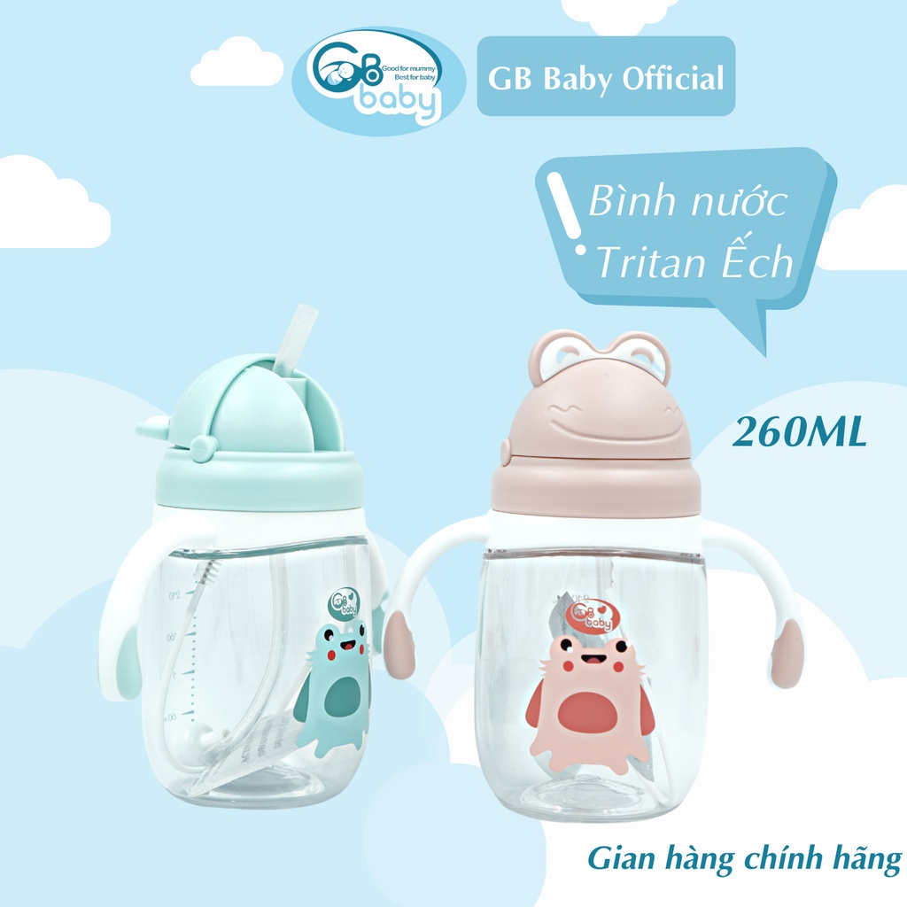Bình tập uống nước cho bé GB Baby 260ml chất liệu Tritan Cao Cấp