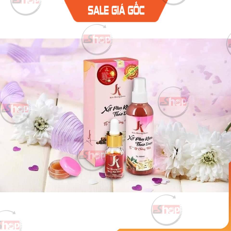 Kiều Beauty - Xịt Phụ Khoa Se Khít Hồng Vùng Kín, Huyết Trắng , Kháng Viêm Chai 100ml - Chính Hãng Bao Sài