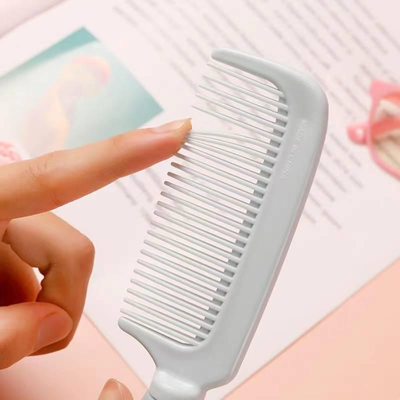 Lược chải tóc bằng nhựa chống tĩnh điện thiết kế hình thỏ hoạt hình dễ thương dành cho bé gái