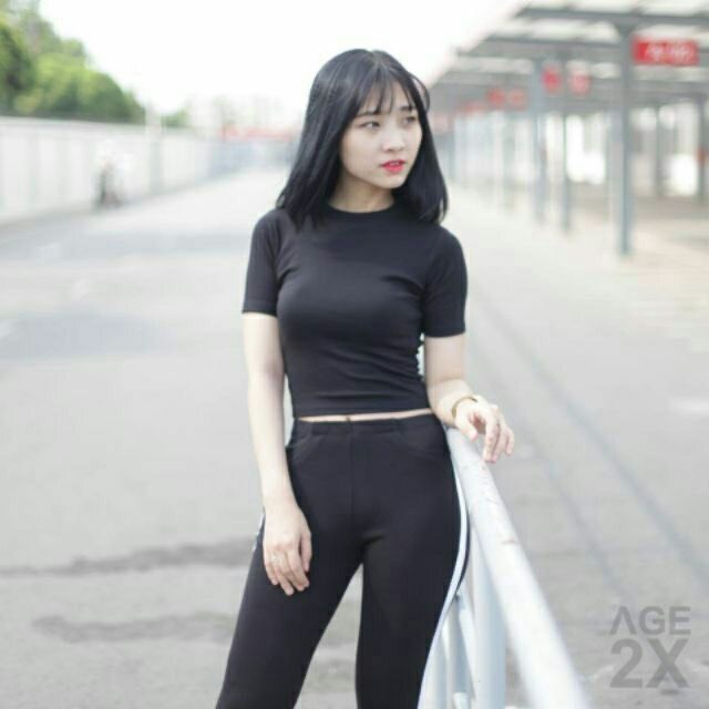 ÁO TAY NGẮN Croptop RUMINE Hàng Tận Xưởng Hình thật TN01