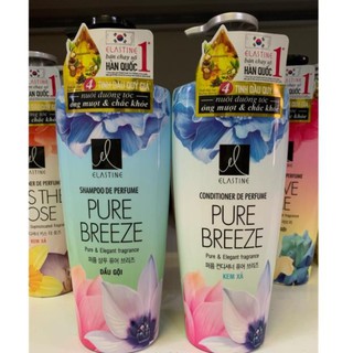 Combo Double Rich: Dầu Gội Elastine Pure Breeze 600g + Dầu Xả Elastine Pure Breeze 600g