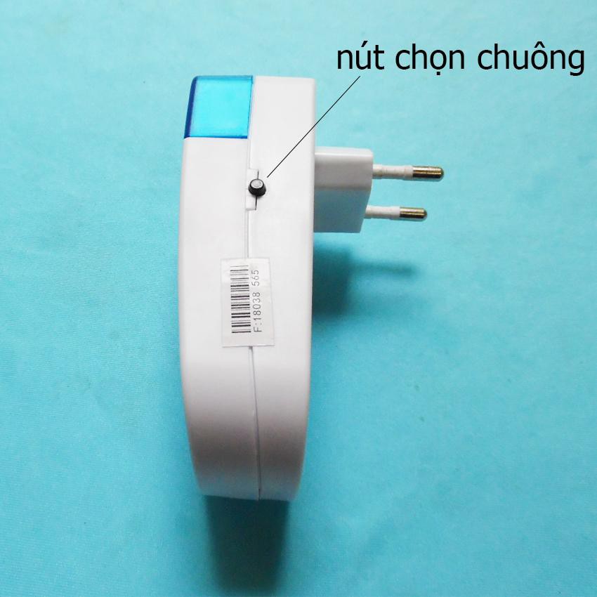 Chuông gọi cửa thông minh kết nối không dây LUCKARM 8603 (trắng phối xanh)