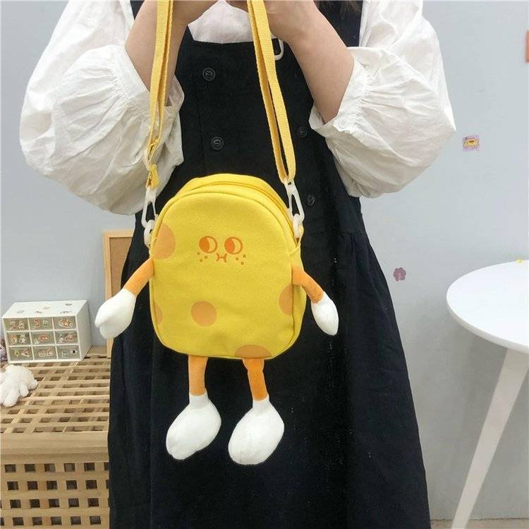 Túi Đeo Vai Phong Cách Cheese Villain Siêu Dễ Thương Phong Cách Hàn Quốc Cho Nữ