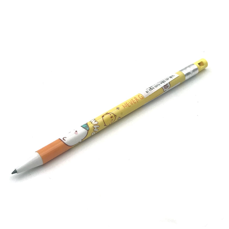 Bút Chì Bấm Ngòi Lớn - Mẫu 1 - Màu Vàng