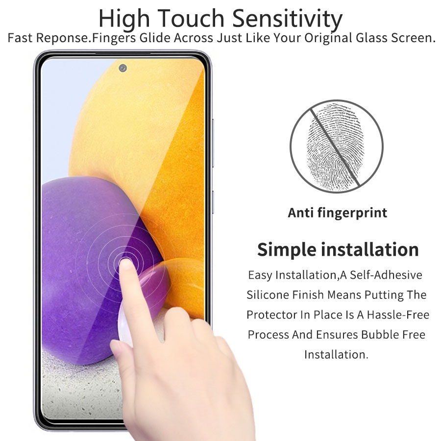 Cường lực trước+bảo vệ camera+dán lưng Samsung Note10 S20 S10Lite A72 A52 A32 4G 5G A02S A12 A42 Kính cường lực