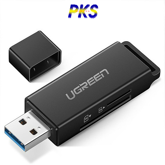Đầu đọc thẻ nhớ SD/TF Ugreen 40752 chuẩn USB 3.0 cao cấp