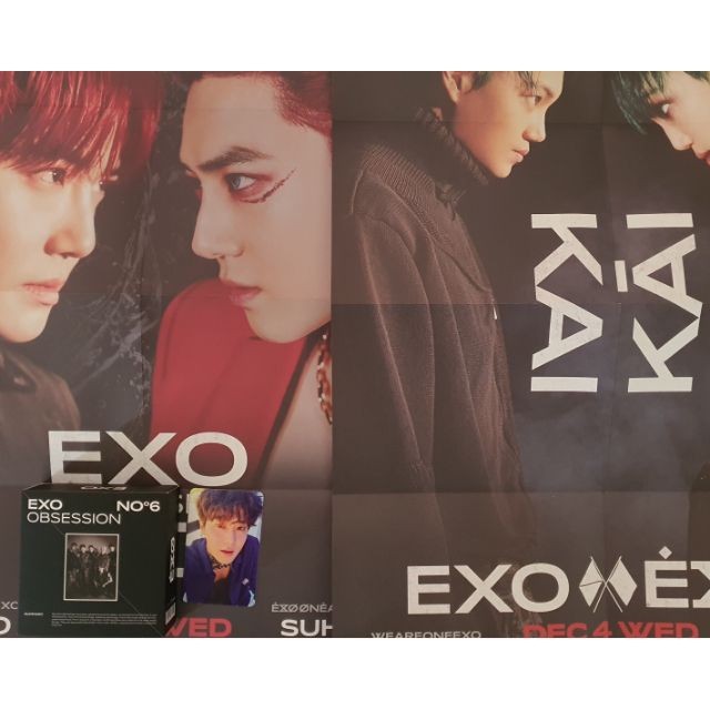 Exo obsession, Kai, Suho, poster treo tường có sẵn | BigBuy360 - bigbuy360.vn