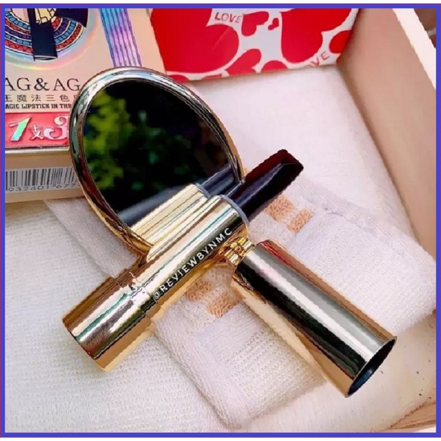 Son 3 màu cao cấp AGAG 💄FREESHIP💄Son 3 màu chất lì, lâu trôi, mềm mại . Son lì dưỡng ẩm chống trôi | BigBuy360 - bigbuy360.vn
