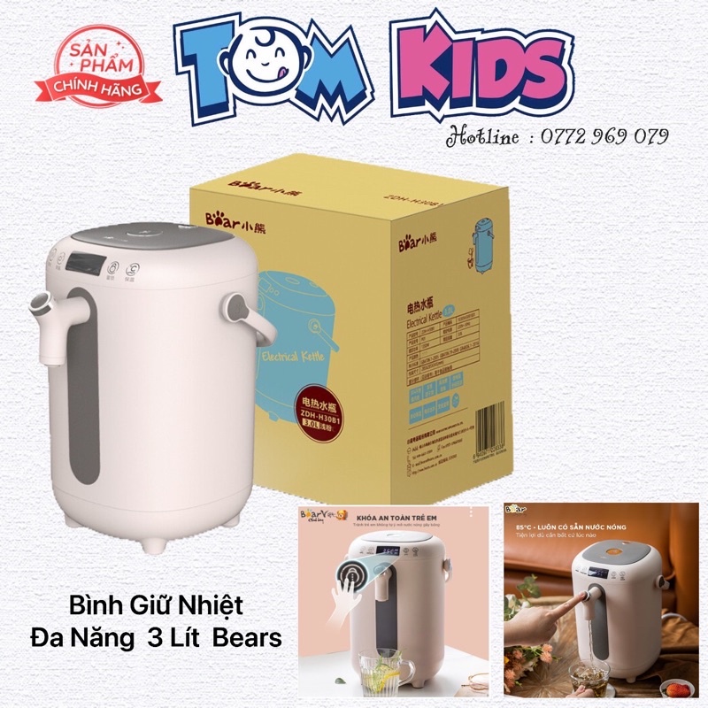 [Chính Hãng ] Bình thủy điện Bear 3 Lít Cao Cấp