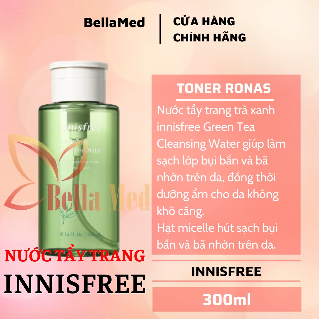 Nước tẩy trang trà xanh innisfree Green Tea Cleansing Water 300ml