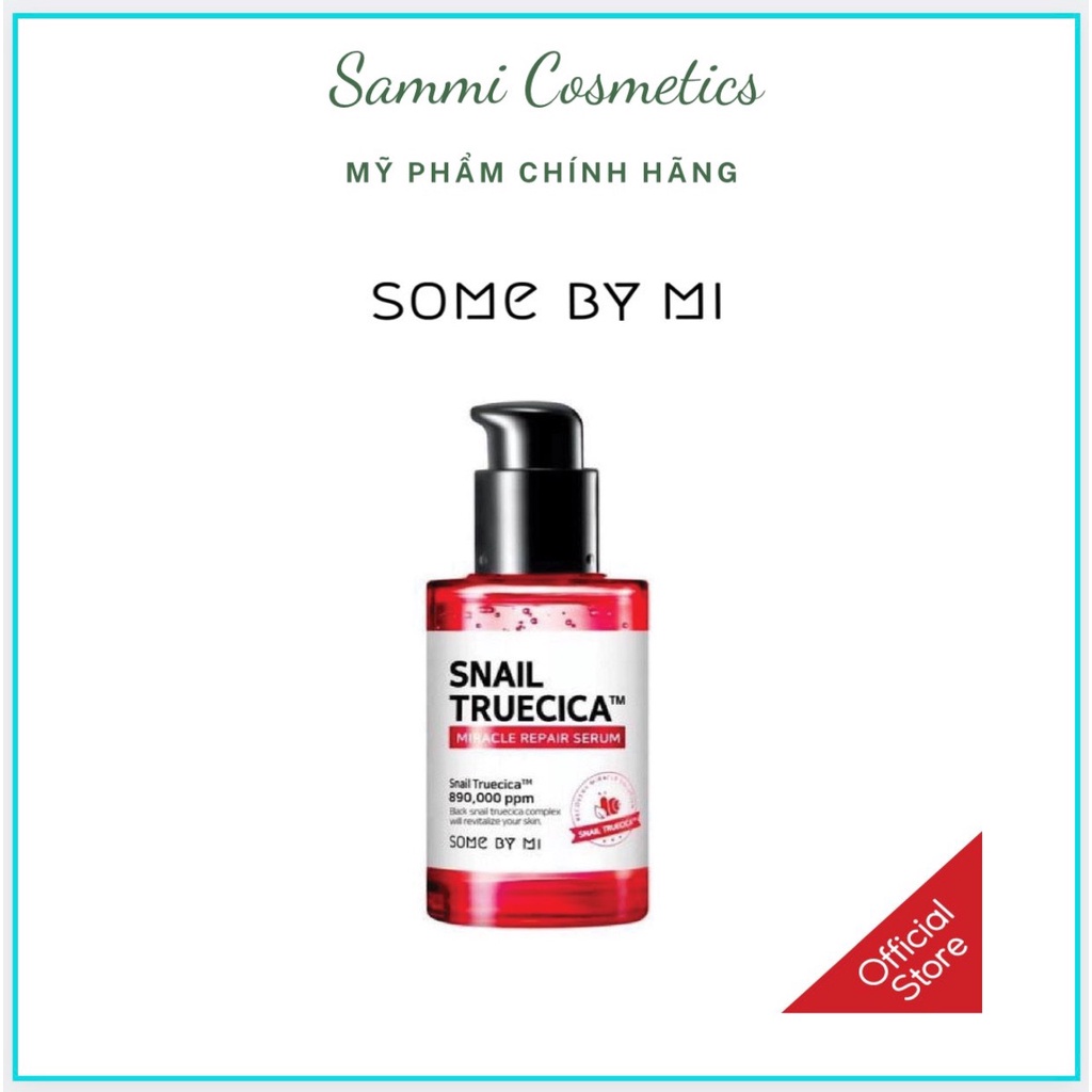 [CHÍNH HÃNG]♥Serum Dưỡng Phục Hồi, Cải Thiện Vết Thâm, Sẹo Lõm Some By Mi Snail Truecica Miracle Repair ♥ 50ml