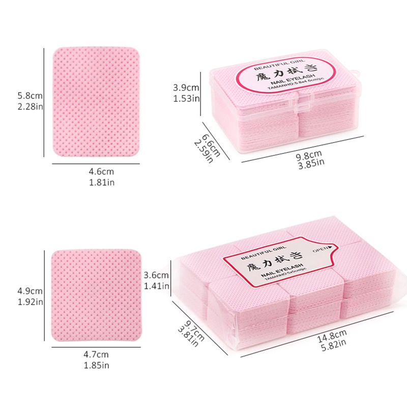 Bông Tẩy Trang Bằng Cotton Không Xơ Tiện Dụng Cho Nối Mi