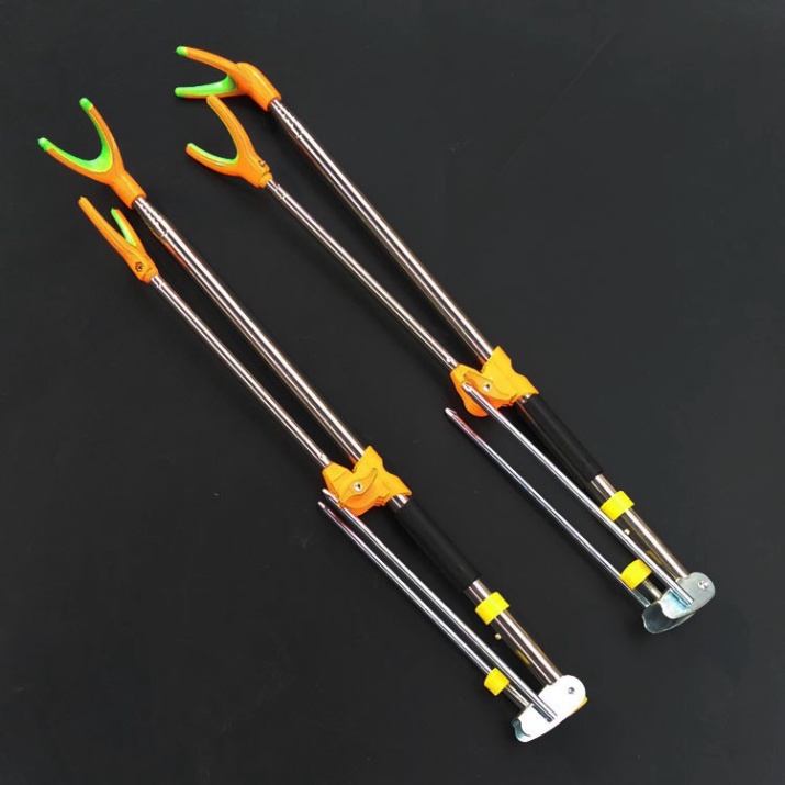 Chống cần câu đài, câu tay câu đơn, giá đỡ cần câu cá có đủ độ dài từ 1m7-2m1-2m4 siêu bền PK12