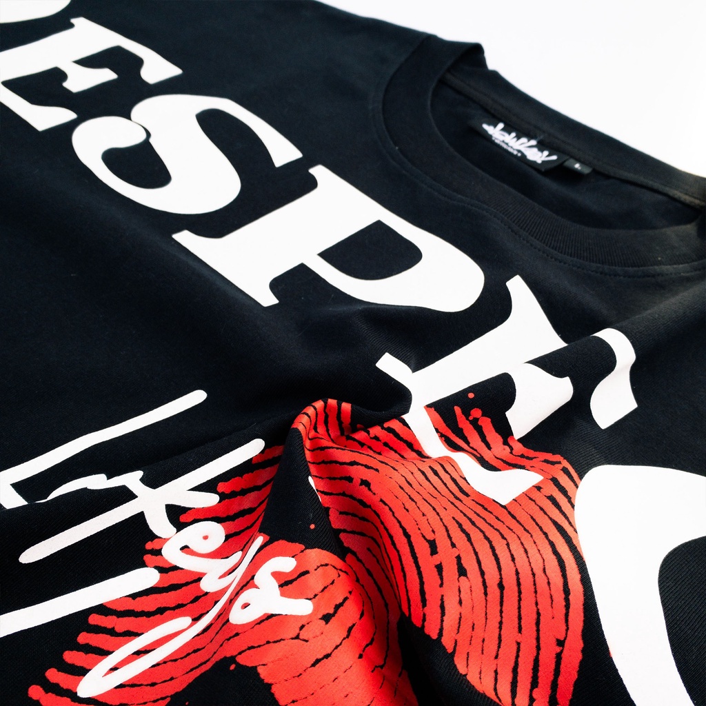 Áo thun Respect Lowkey House - Đen/Xanh