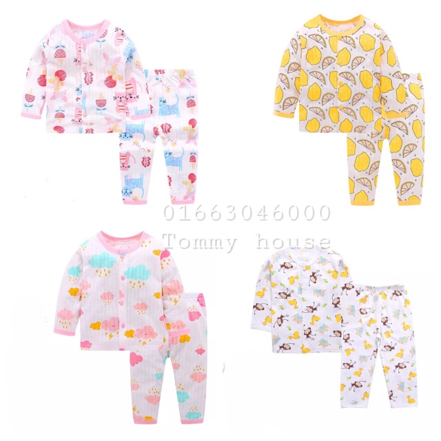 Bộ cotton giấy cho bé trai/bé gái từ 0-3 tuổi