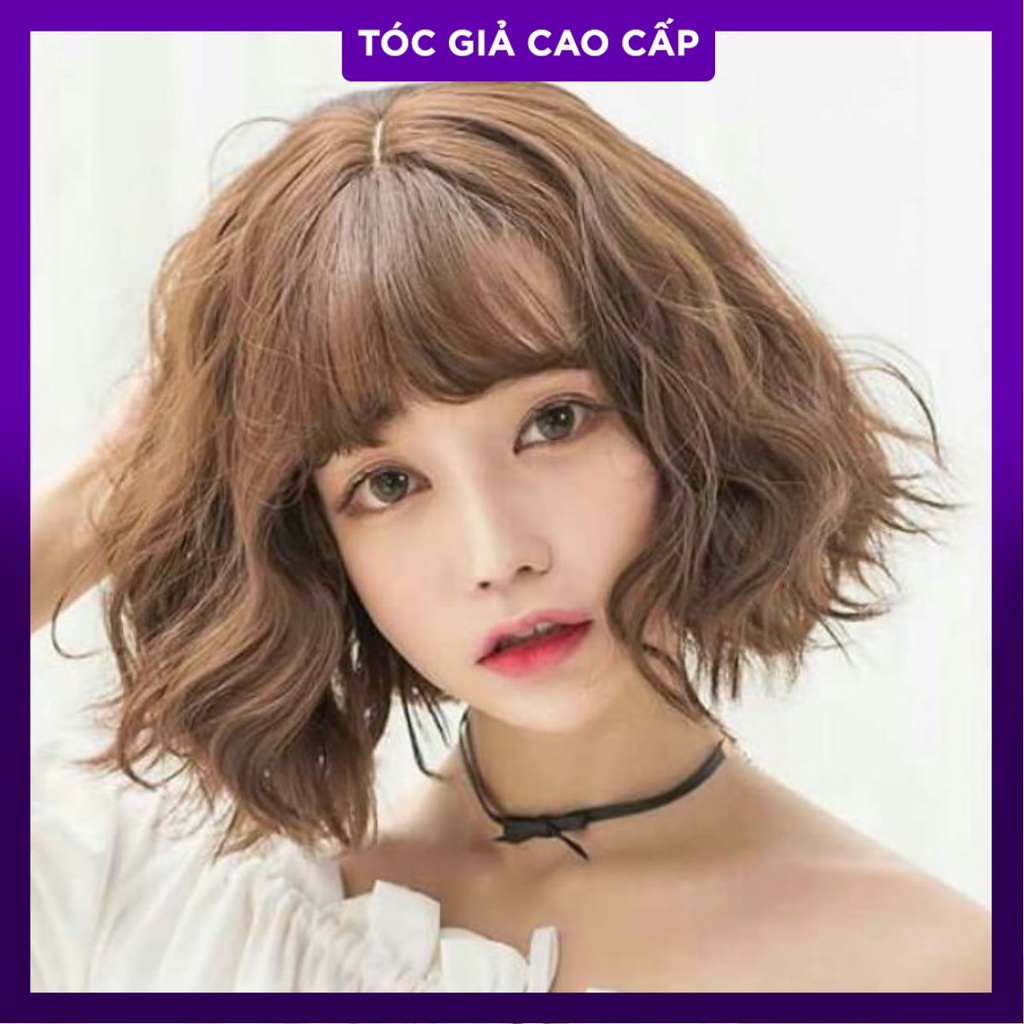 Tóc giả cao cấp xù sóng vic ngắn