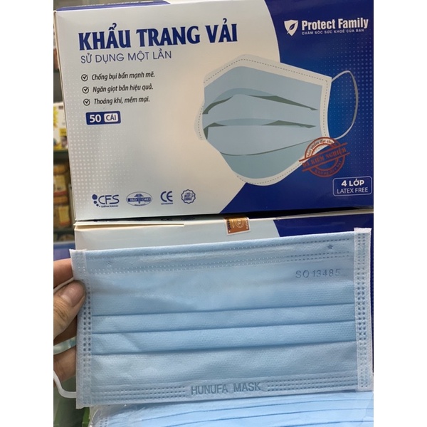 KHẨU TRANG Y TẾ KHÁNG KHUẨN 4 LỚP  Xuất Khẩu hàng công ty check mã vạch