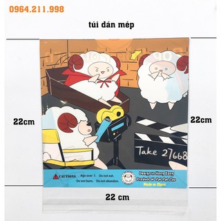 BAO BÌ  SQUISHY XÉ DÁN MIỆNG kich cỡ 22x22cm