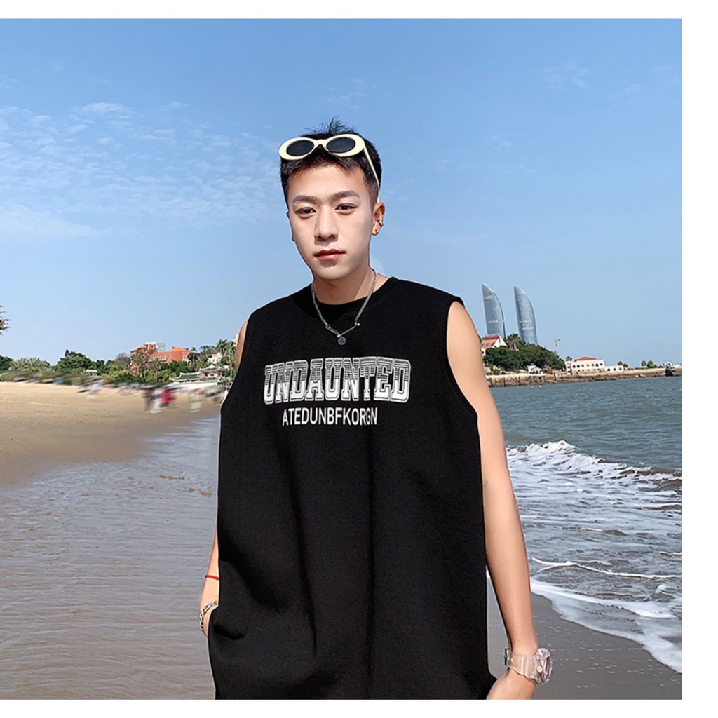 Áo Thun Thể Thao Không Tay Dáng Rộng Thiết Kế Mới Thời Trang Mùa Hè Theo Phong Cách Nhật Bản Có Size Từ M-5Xl