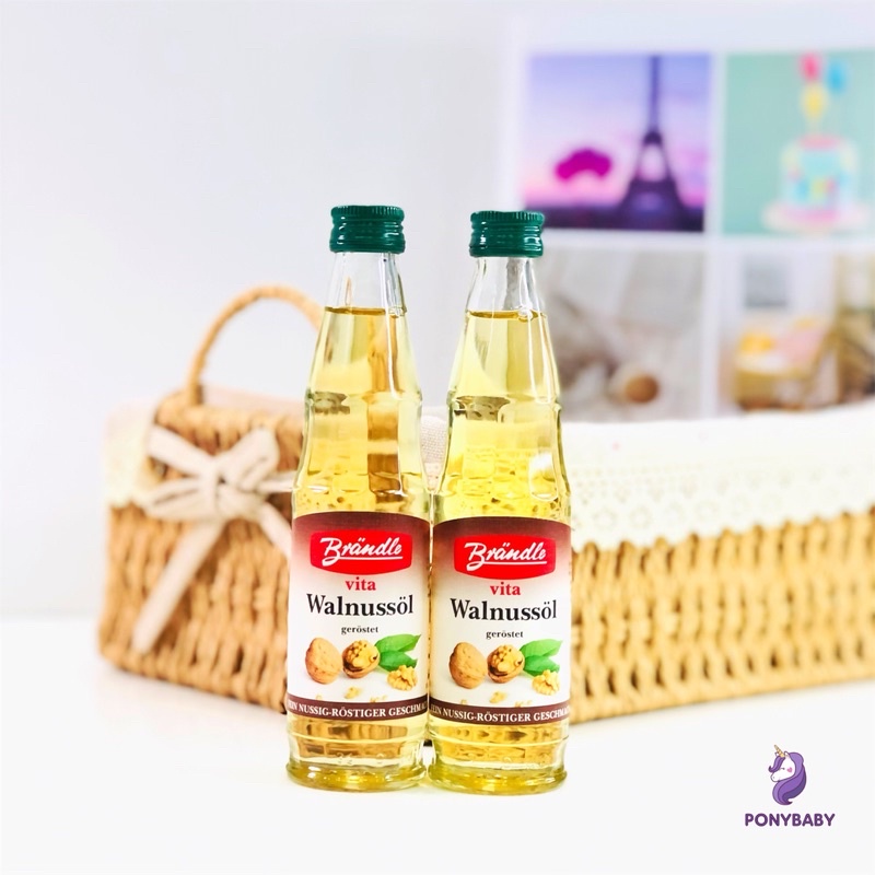 Dầu Óc Chó Nguyên Chất Brandle Vita Walnussol Cung Cấp Dinh Dưỡng Và Vitamin Cho Bé - Ponybaby Store