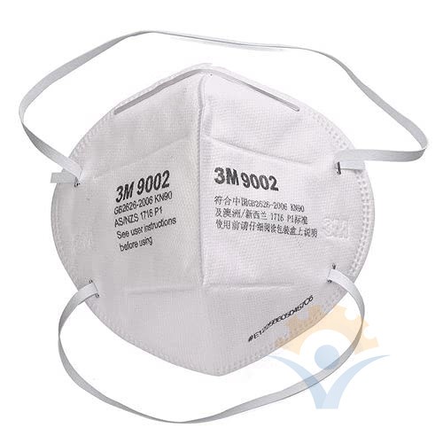 Khẩu trang vải kháng khuẩn 3M Thinksafe, đeo qua đầu, vải kháng khuẩn, màu trắng 4d, đẹp, dùng cho y tế - 3M 9002 - 9502