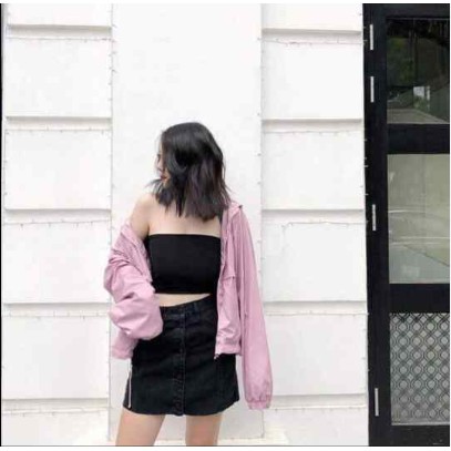 Áo ống trơn - YuRi Boutique - Ảnh thật - 2 màu đen hoặc trắng