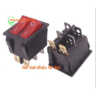 Công Tắc Bập Bênh Đôi 20A Có Đèn KCD6
