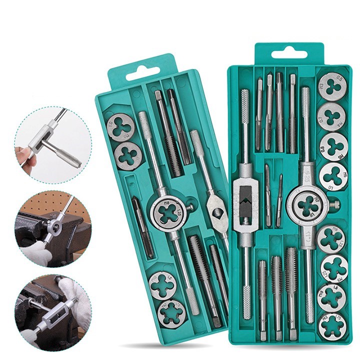 Bộ mũi khoan tạo ren 12 20 40 chi tiết bộ taro hợp kim siêu cứng |PK_MocStore|