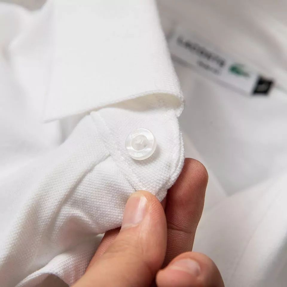 Áo Polo Lacoste Trắng Xịn Có Cổ  - Chất Liệu 100% Cotton Pique - Hàng nhập khẩu
